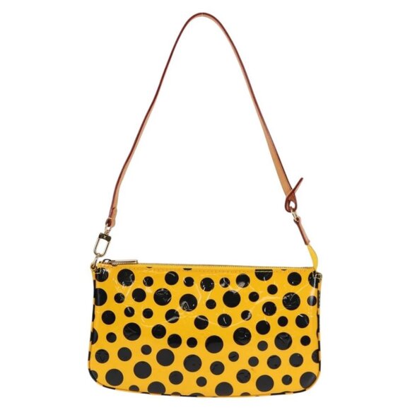 LOUIS VUITTON Vernis Yayoi Kusama Pochette Accessoires Jaune - Picture 1 of 15